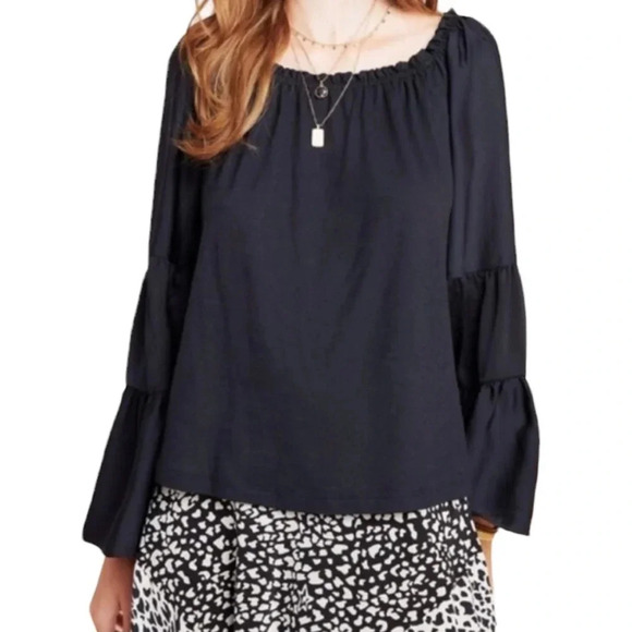 NWT Anthropologie Gloria Off-The-Shoulder Top Large - Picture 4 of 5